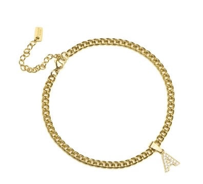 Initials anklet